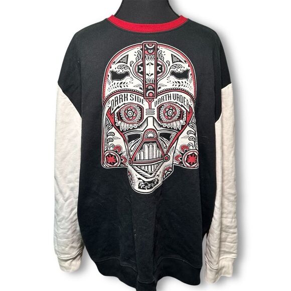 Star Wars Men’s Darth Vader Red and Black Sweatshirt - Picture 1 of 6
